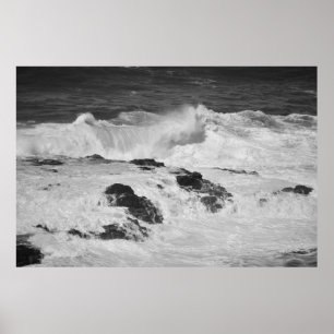 Poster Ressacs aux falaises dans Kilauea