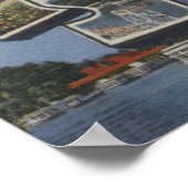 Poster Ressorts d'argent, Floride - Grandes lettres Scène (Coin)