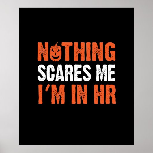 Poster Ressources humaines Halloween HR Costume drôle (Devant)