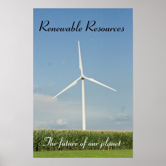 Poster Ressources renouvelables (Devant)