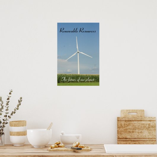 Poster Ressources renouvelables (Cuisine)