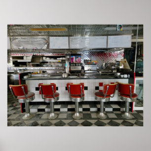 Poster Restaurant abandonné