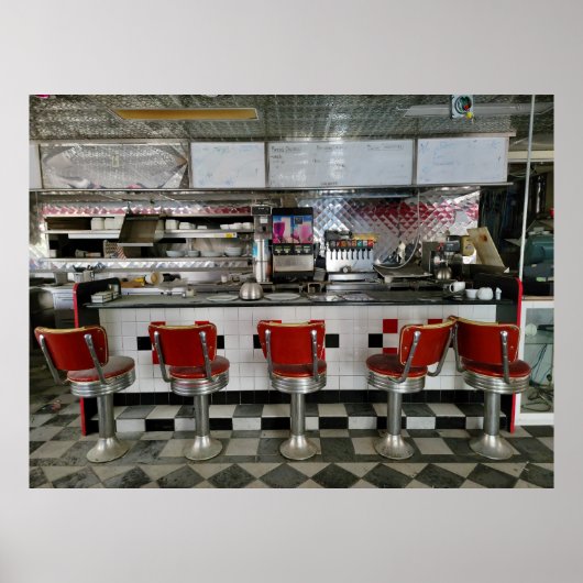 Poster Restaurant abandonné (Devant)