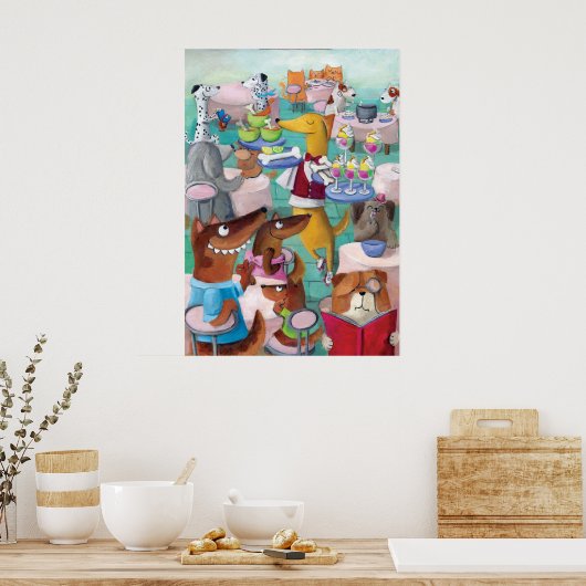Poster Restaurant Chiens (Cuisine)