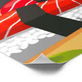 Poster Restaurant de bar à sushi japonais (Coin)