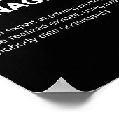 Poster Restaurant Manager Funny Definition (Coin)