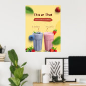 Poster Restaurant Milk Shake Promotionnels Front Advert (Bureau à domicile)