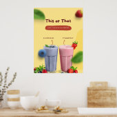 Poster Restaurant Milk Shake Promotionnels Front Advert (Cuisine)