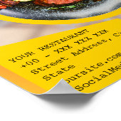 Poster Restaurant Promo Spécial Restauration (Coin)