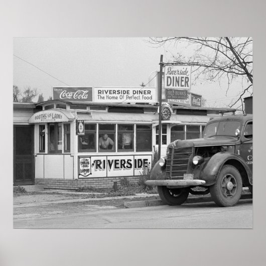 Poster Restaurant Riverside, 1941 (Devant)