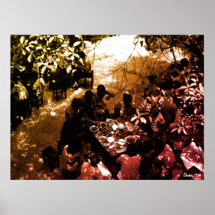 Poster Restaurant Vintage Chine Canton