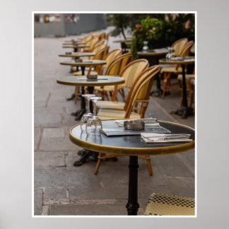 Poster Restauration dans le Quartier Latin de Paris