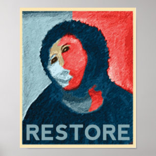 Poster RESTAURATION - Madame espagnole Art Restoration de