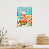 Poster Restauration rapide (Cuisine)