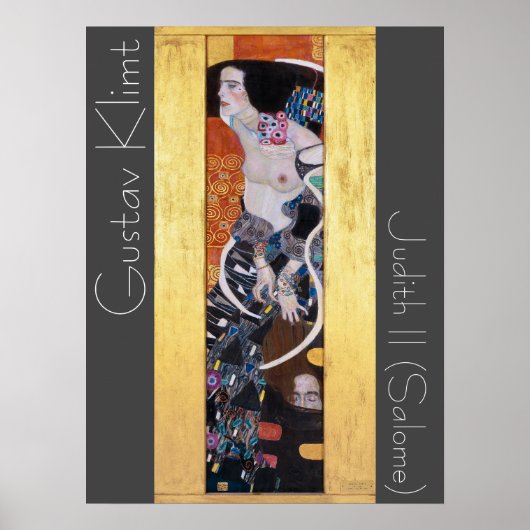 Poster Restauré Judith II Gustav Klimt Art Nouveau (Devant)