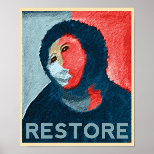 Poster RESTAURER - Support Espagnol Lady Art Restoration (Devant)