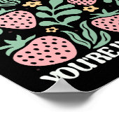 Poster Reste doux Fruit de l'Esprit Chrétien Boho Stra (Coin)
