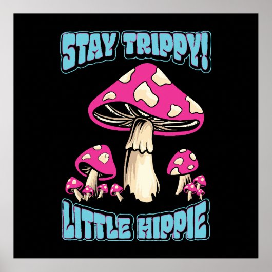 Poster Reste Trippy ! Petit Hippie (Devant)