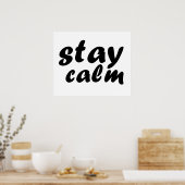 Poster rester calme (Cuisine)