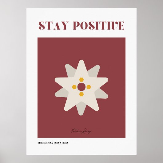 Poster Rester positif (Devant)
