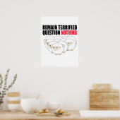 Poster Rester Terrifié Question Rien Mouton (Cuisine)