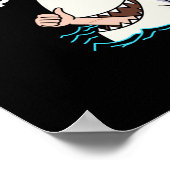 Poster Rester un autocollant positif3 (Coin)