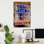 Poster Restez À 500 Pieds ! (Bureau à domicile)