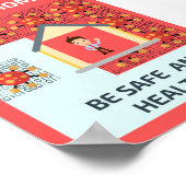 Poster Restez à la maison (Coin)