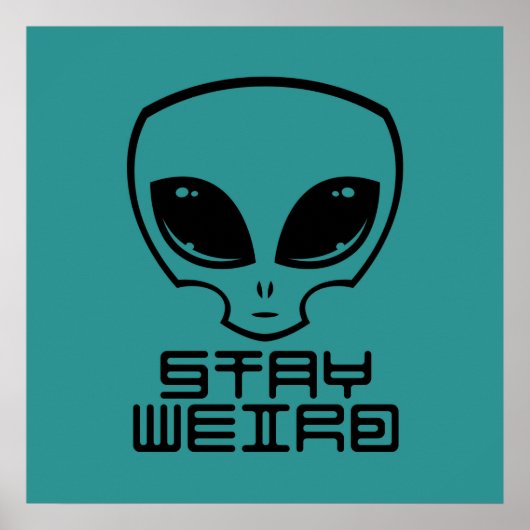 Poster Restez à la tête d'Alien bizarre (Devant)