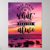 Poster Restez À Proximité De Ce Qui Vous Conserve (Devant)