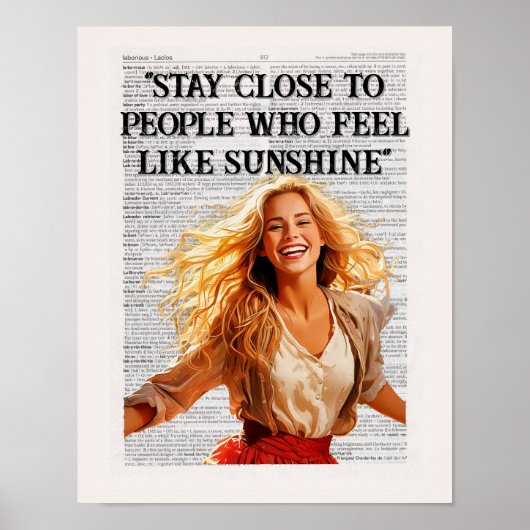 Poster Restez À Proximité De Ceux Qui Se Sentent Ensoleil (Devant)