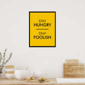 Poster Restez affamé (Cuisine)