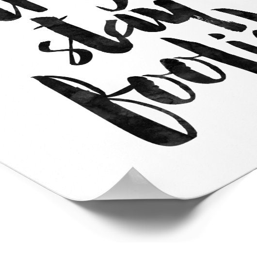 Poster Restez affamé Restez fou (Coin)