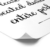 Poster Restez assis Salle de bain Imprimer - Paysage (Coin)