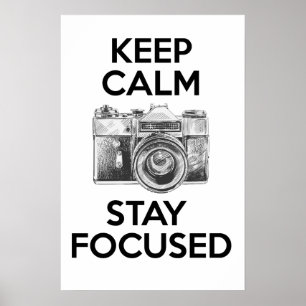 Poster Restez au calme en vous concentrant