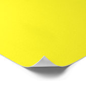 Poster Restez au calme et continuez sur l'affiche - Jaune (Coin)