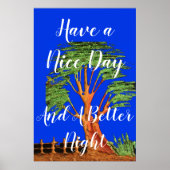 Poster Restez béni Bonne journée et meilleure nuit (Devant)