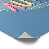 Poster Restez calme C'est juste l'autisme | Typographie c (Coin)