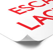 Poster Restez calme en vous enfuyant à Laguna Beach Calif (Coin)