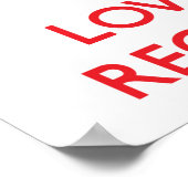 Poster Restez calme et aimez votre réceptionniste (Coin)