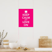 Poster Restez calme et amoureux (Cuisine)
