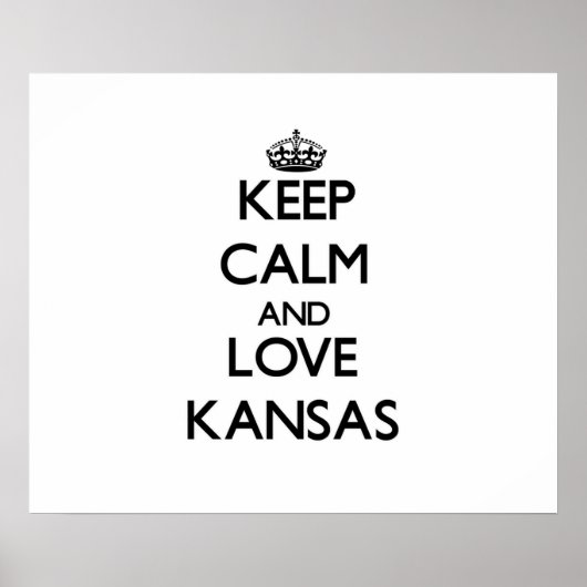 Poster Restez calme et amoureux Kansas (Devant)