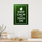 Poster Restez calme et apprenez sur le mème (Cuisine)