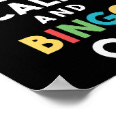 Poster Restez Calme Et Bingo ! Amusant Jeu Lucky (Coin)