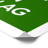 Poster Restez Calme Et Blâmez-Le Sur Le Tarte (Coin)