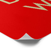 Poster Restez calme et buvez de l'art d'affiche de vin (Coin)