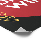 Poster Restez calme et buvez du vin (Coin)