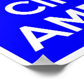 Poster Restez calme et Circumambuler (Coin)