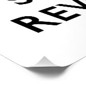 Poster Restez Calme Et Commencez La Révolution (Coin)