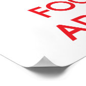 Poster Restez calme et concentrez-vous sur ADMIRATION (Coin)